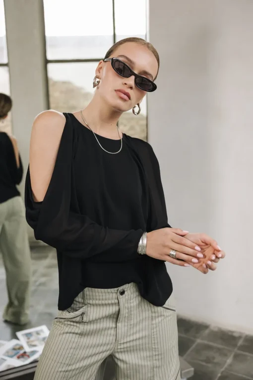 Tops & Shirts*Freeman T. Porter Telcie plain black