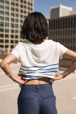 T-Shirts*Freeman T. Porter Tema Stripes Be Alive dazzlingblue