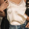 Tops & Shirts*Freeman T. Porter Thylia Lace Fabric Mix birch