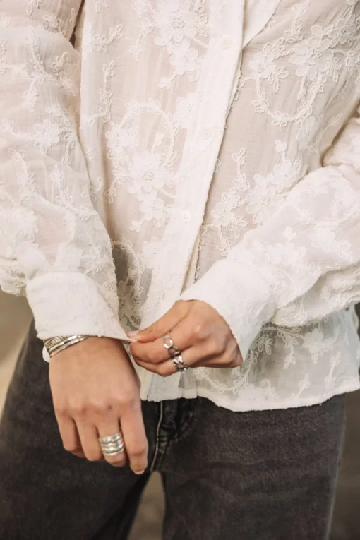 Tops & Shirts*Freeman T. Porter Tickya Embroidery white