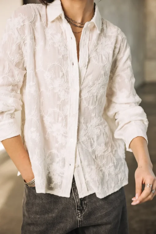 Tops & Shirts*Freeman T. Porter Tickya Embroidery white