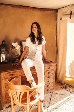 Overalls & Dungarees*Freeman T. Porter Tifany Andalousia offwhite
