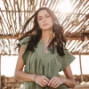 Tops & Shirts*Freeman T. Porter Tillie Plain Color olivine