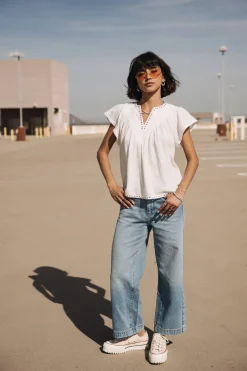 Tops & Shirts*Freeman T. Porter Tillie Plain Color white