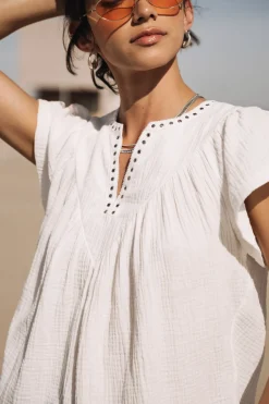Tops & Shirts*Freeman T. Porter Tillie Plain Color white