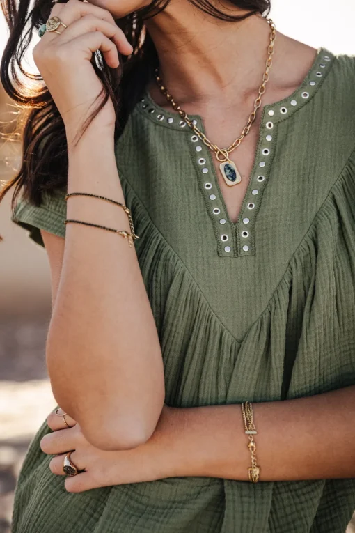 Tops & Shirts*Freeman T. Porter Tillie Plain Color olivine