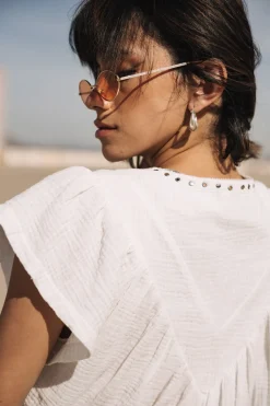 Tops & Shirts*Freeman T. Porter Tillie Plain Color white