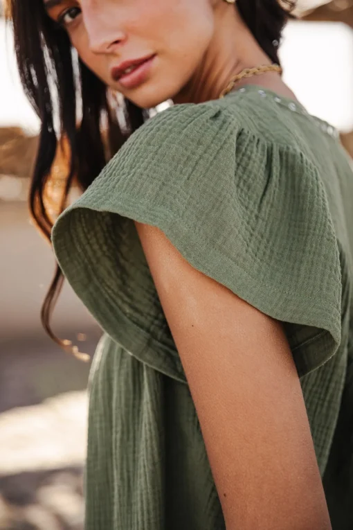 Tops & Shirts*Freeman T. Porter Tillie Plain Color olivine