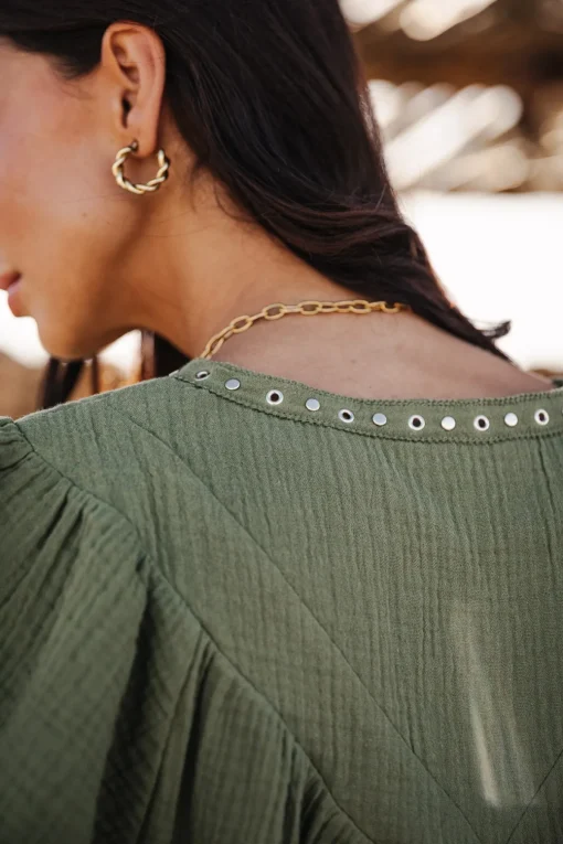 Tops & Shirts*Freeman T. Porter Tillie Plain Color olivine
