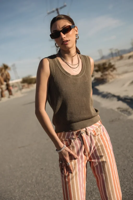 Colored Pants | Cropped*Freeman T. Porter Timea Palcoyo original