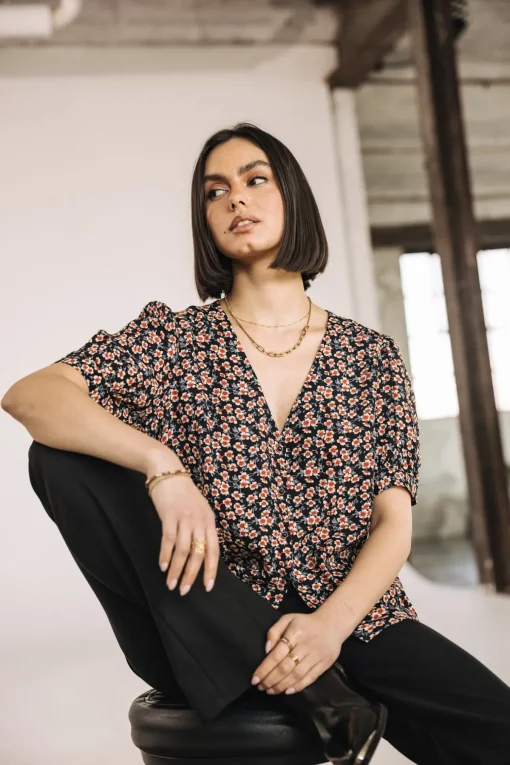 Tops & Shirts*Freeman T. Porter Tobbia Ditsy nightsky