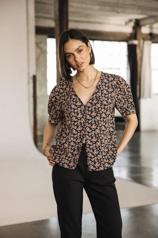 Tops & Shirts*Freeman T. Porter Tobbia Ditsy nightsky
