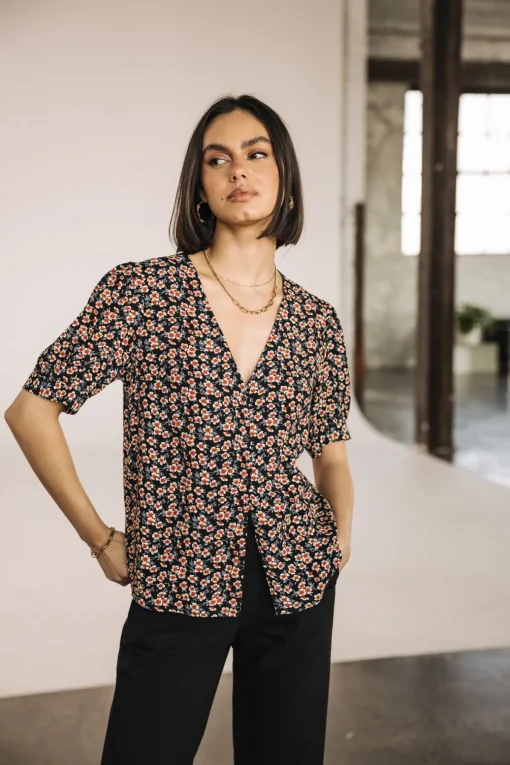 Tops & Shirts*Freeman T. Porter Tobbia Ditsy nightsky