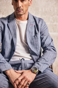 Jackets & Overshirts*Freeman T. Porter Tomass Chevron ensignblue