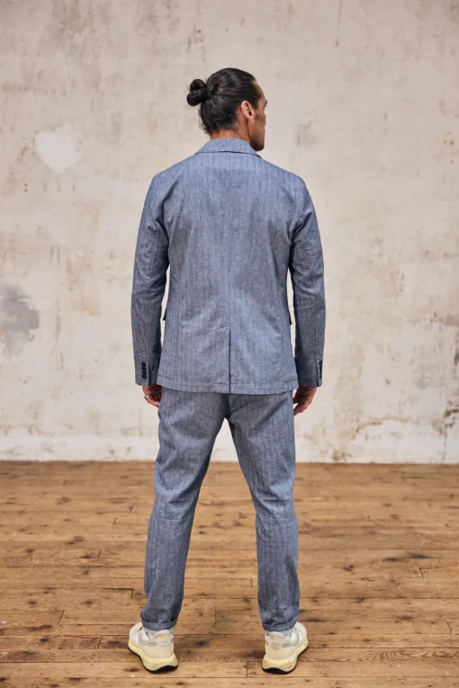 Jackets & Overshirts*Freeman T. Porter Tomass Chevron ensignblue