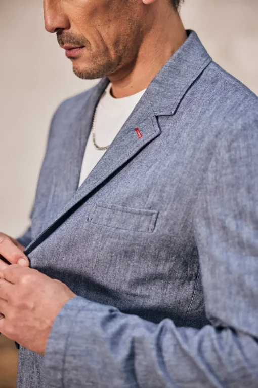 Jackets & Overshirts*Freeman T. Porter Tomass Chevron ensignblue