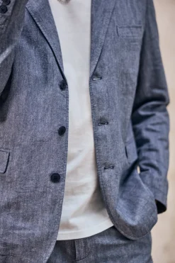 Jackets & Overshirts*Freeman T. Porter Tomass Chevron ensignblue
