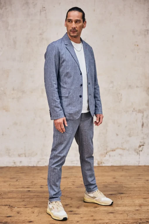 Jackets & Overshirts*Freeman T. Porter Tomass Chevron ensignblue