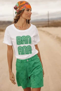 T-Shirts*Freeman T. Porter Tomia Banana white