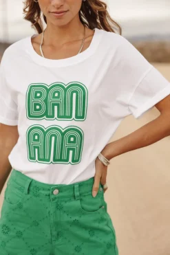 T-Shirts*Freeman T. Porter Tomia Banana white
