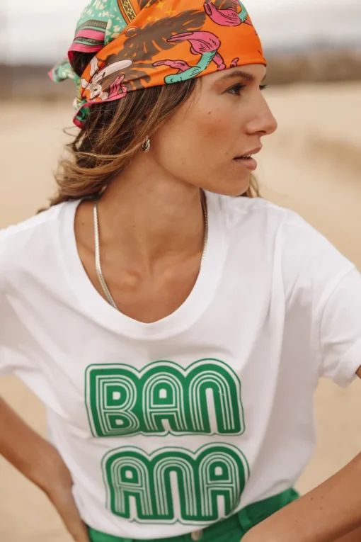 T-Shirts*Freeman T. Porter Tomia Banana white