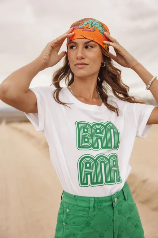 T-Shirts*Freeman T. Porter Tomia Banana white