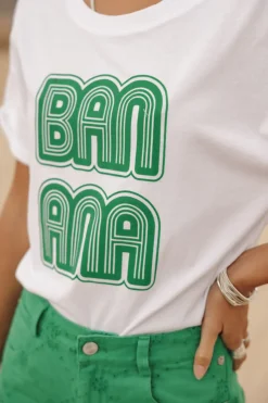 T-Shirts*Freeman T. Porter Tomia Banana white
