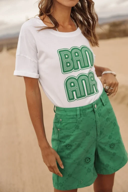 T-Shirts*Freeman T. Porter Tomia Banana white