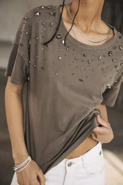 T-Shirts*Freeman T. Porter Tomia Grunge steeplegrey