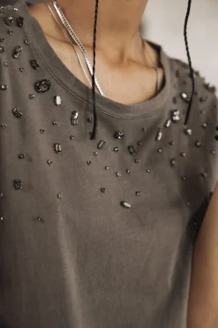 T-Shirts*Freeman T. Porter Tomia Grunge steeplegrey