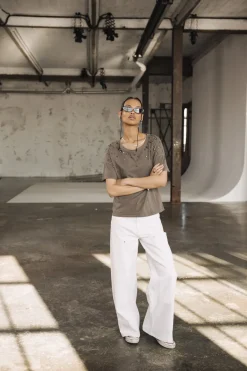 T-Shirts*Freeman T. Porter Tomia Grunge steeplegrey