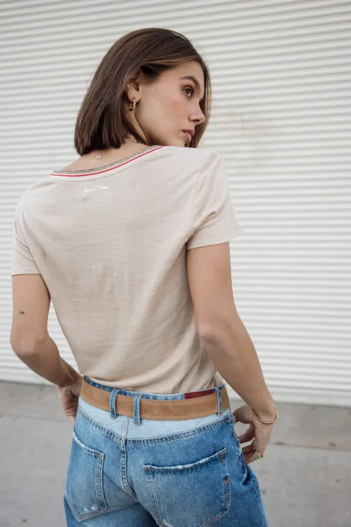 T-Shirts*Freeman T. Porter Tonia Linen irishcream