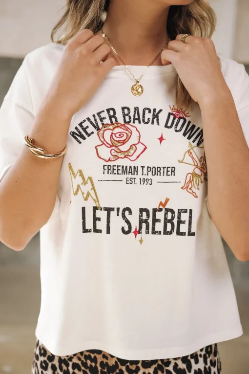 T-Shirts*Freeman T. Porter Trade rebel offwhite