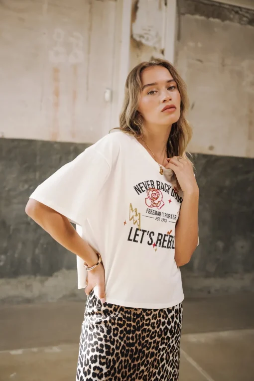 T-Shirts*Freeman T. Porter Trade rebel offwhite
