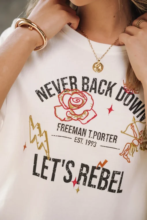 T-Shirts*Freeman T. Porter Trade rebel offwhite