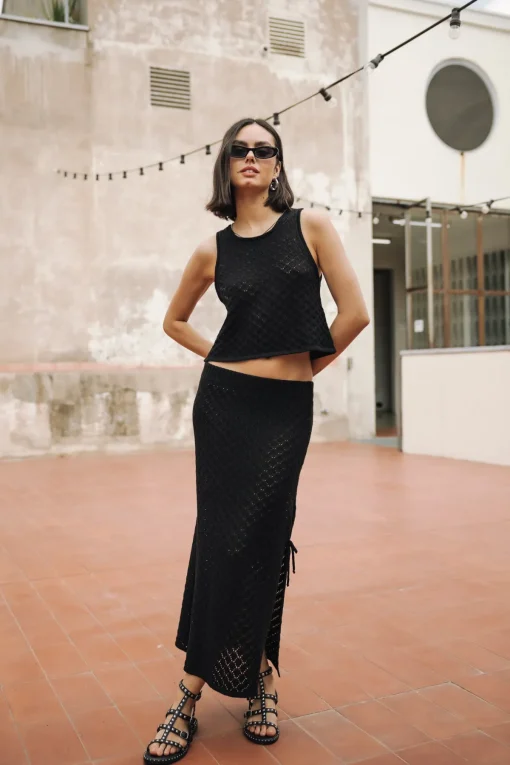 Mesh | Tops & Shirts*Freeman T. Porter Traia pointelle black