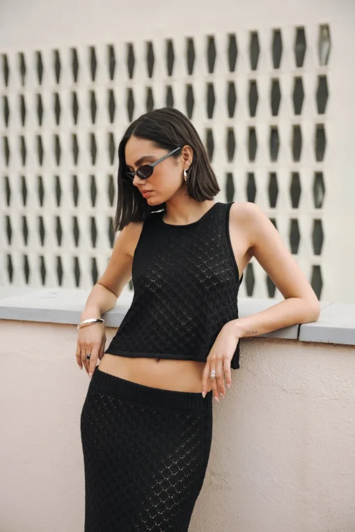 Mesh | Tops & Shirts*Freeman T. Porter Traia pointelle black