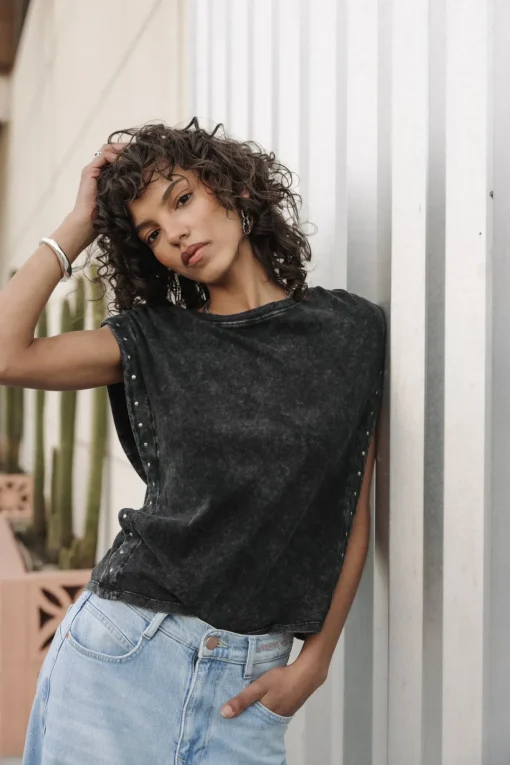 T-Shirts*Freeman T. Porter Trenny Studs oldblack