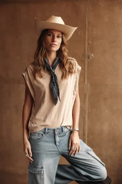 T-Shirts*Freeman T. Porter Trenny Studs tan