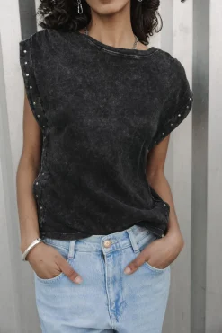 T-Shirts*Freeman T. Porter Trenny Studs oldblack