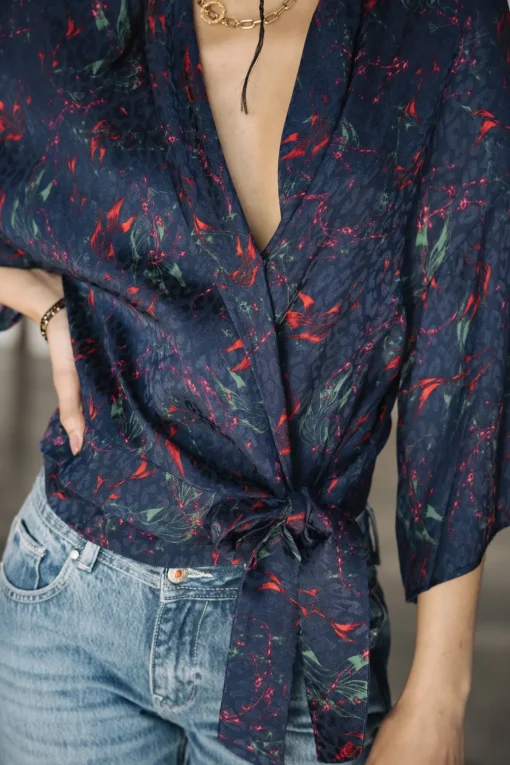 Tops & Shirts*Freeman T. Porter Triane Carpe Koi navy