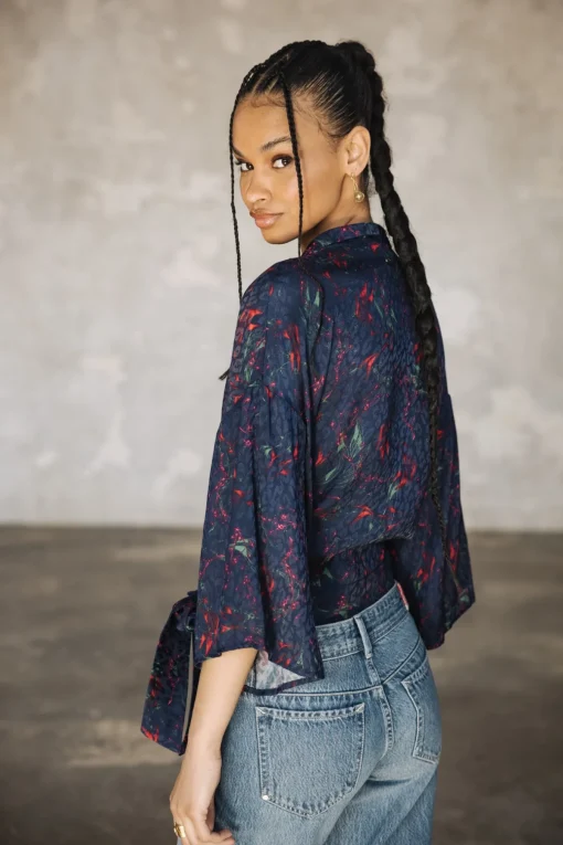 Tops & Shirts*Freeman T. Porter Triane Carpe Koi navy