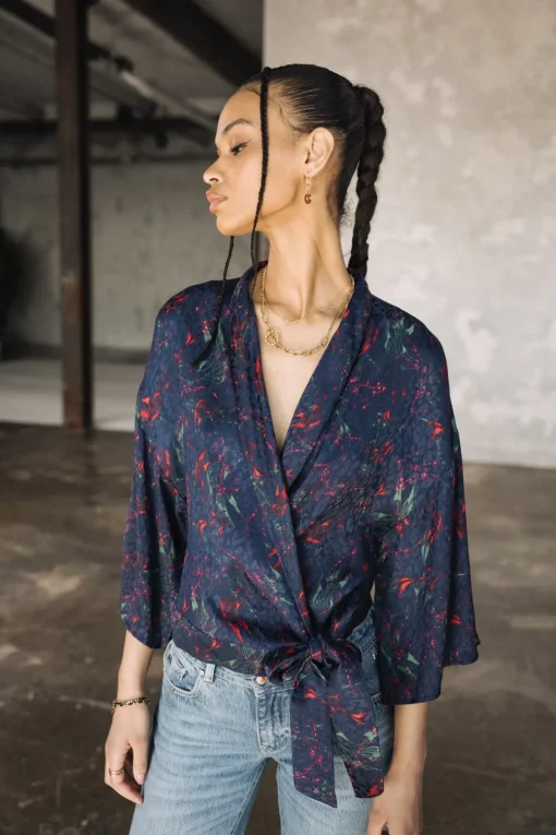 Tops & Shirts*Freeman T. Porter Triane Carpe Koi navy