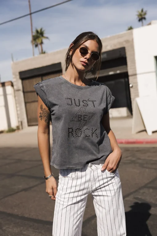 T-Shirts*Freeman T. Porter Trisea Just Be Rock mediumgrey