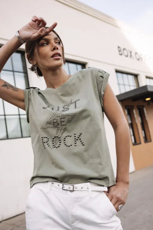 T-Shirts*Freeman T. Porter Trisea Just Be Rock lightkhaki