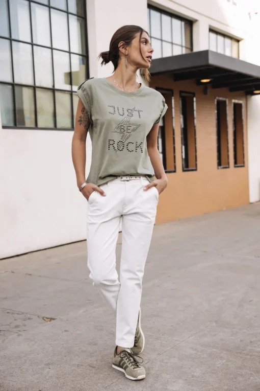 T-Shirts*Freeman T. Porter Trisea Just Be Rock lightkhaki