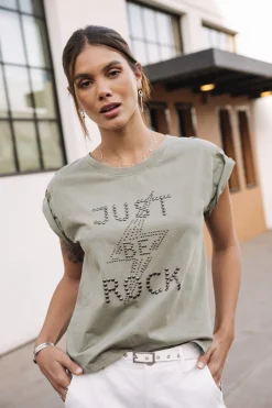 T-Shirts*Freeman T. Porter Trisea Just Be Rock lightkhaki