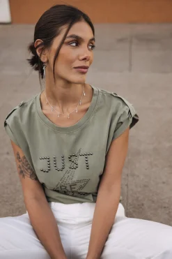 T-Shirts*Freeman T. Porter Trisea Just Be Rock lightkhaki