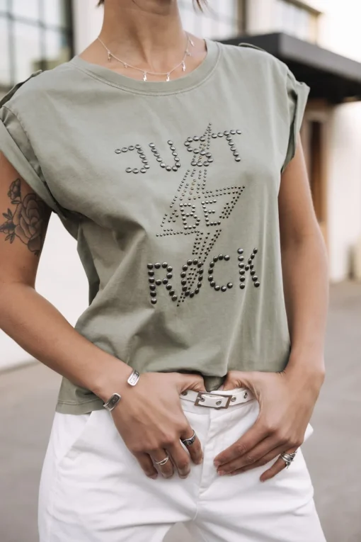T-Shirts*Freeman T. Porter Trisea Just Be Rock lightkhaki
