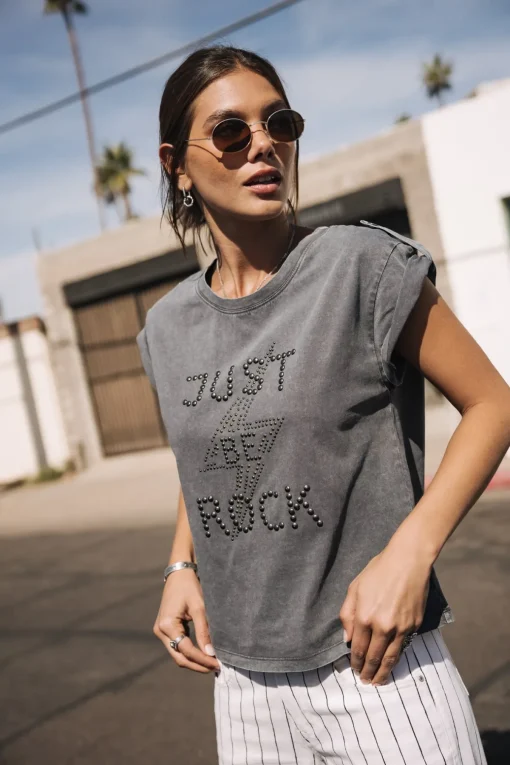 T-Shirts*Freeman T. Porter Trisea Just Be Rock mediumgrey